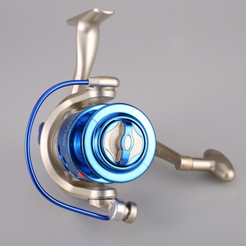 2024 Factory Wholesale Red Blue Color Smooth 8BB 5.1:1 Plastic Spool ABS Body Fishing Spinning Reel