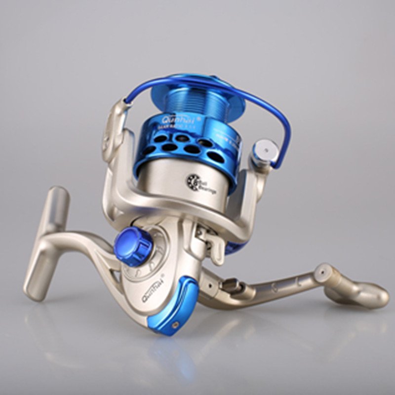 2024 Factory Wholesale Red Blue Color Smooth 8BB 5.1:1 Plastic Spool ABS Body Fishing Spinning Reel