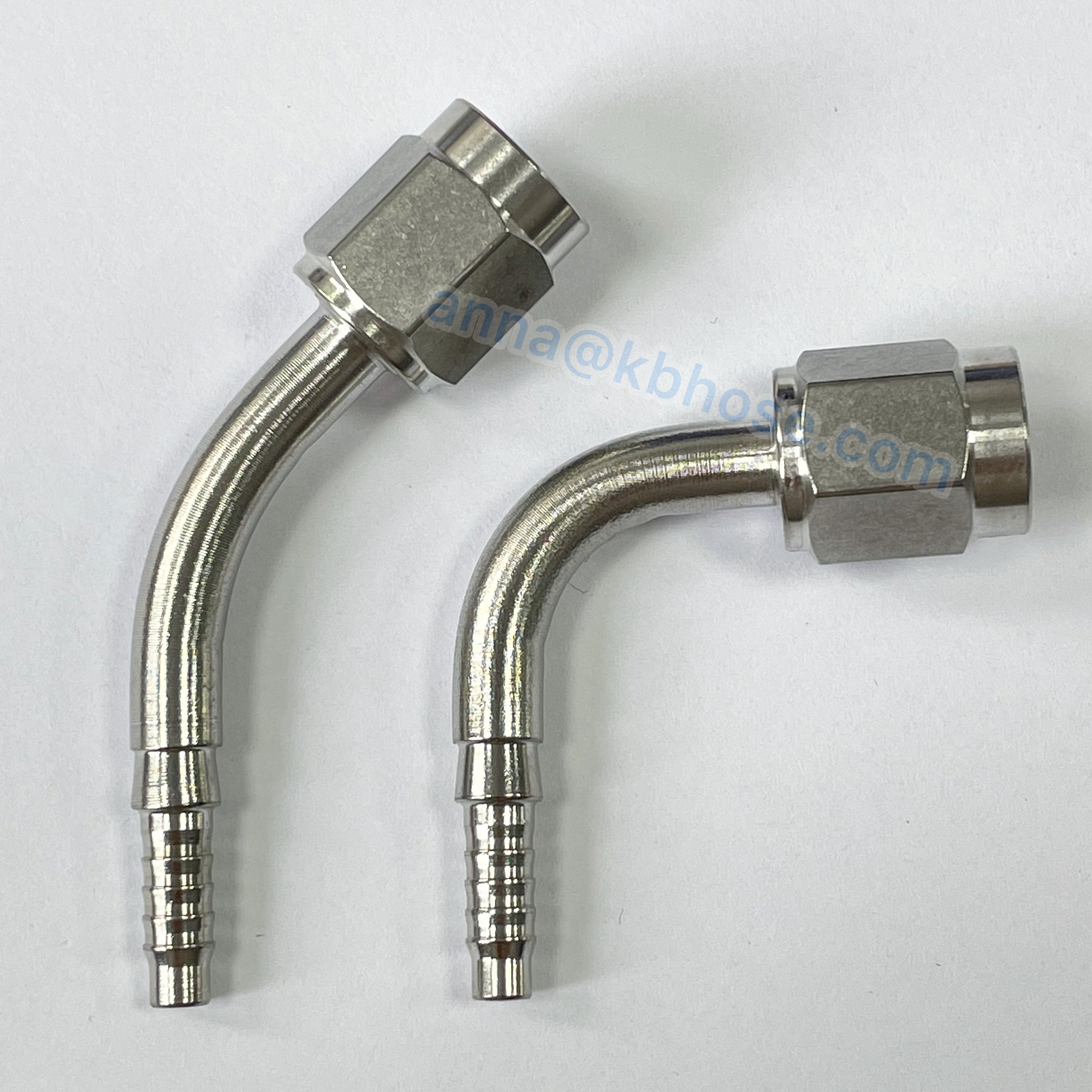 -3an An3 3an An03 An-3 45deg 90deg Female Stainless Steel Brake Hose Line Fittings Adapters for Motorcycle Car Racing Auto