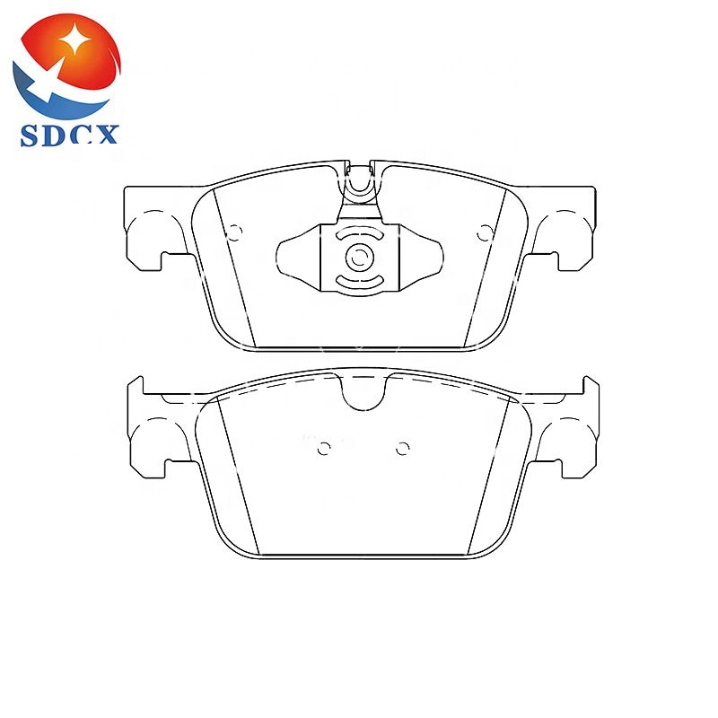 New Ceramic Semi-Metallic Brake Pads for Various Models Cross-Border Front and Rear Wheel Pads for Jeep Cars D1924 31423652