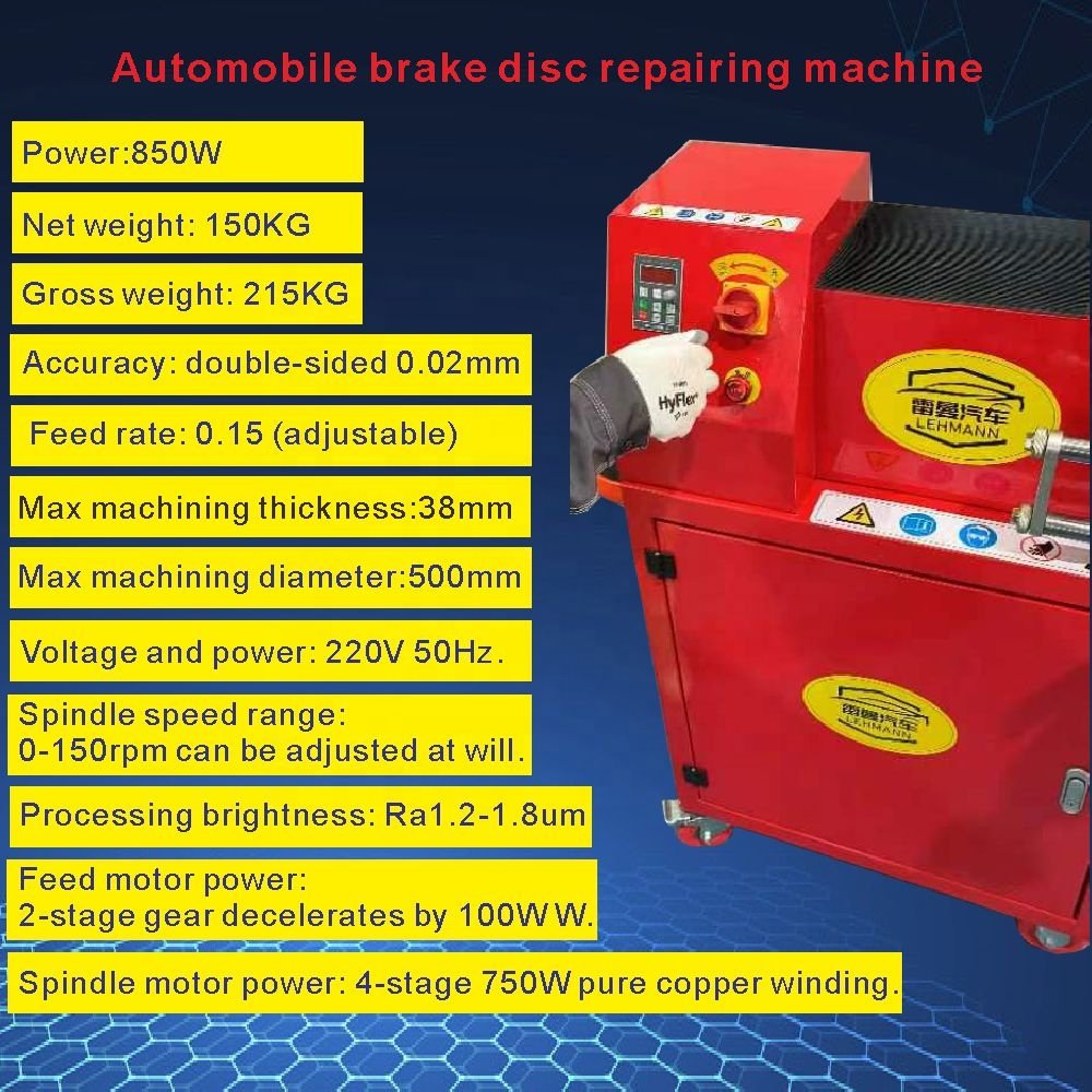 Car Brake Lathe Brake Disc Skimming Machine for Making the Car Wheels Brake Disc Lathe in Hot Sale