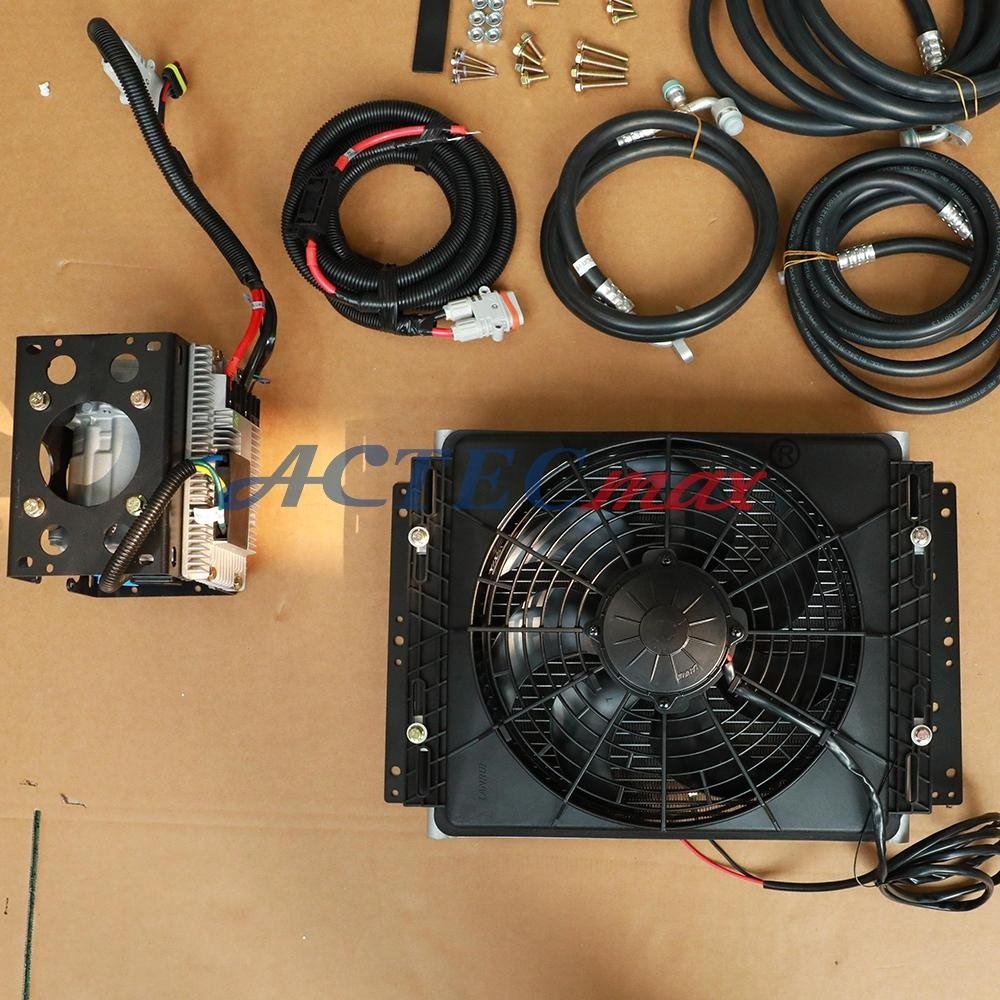 Split 24V Parking Cooler AC.161.080 12V Truck Air Conditioner Rooftop AC Unit Car Cooling System for Truck Trailer RV Vans