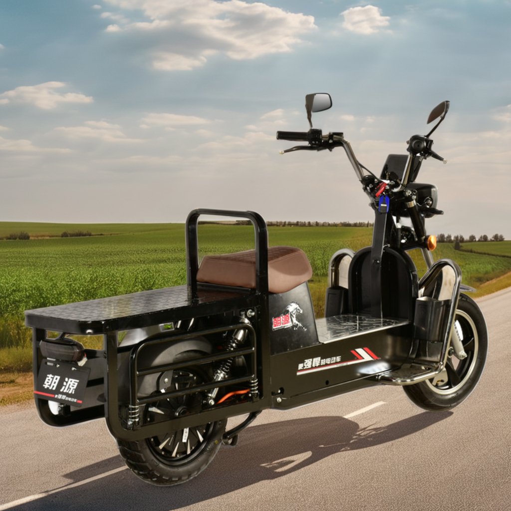 Advanced Heavy Cargo Electric Motorcycles 1.6KW 81.5Kg 12 Inch Wheel Hub Disc Brake High Speed 72V Lithium Challenging Terrains