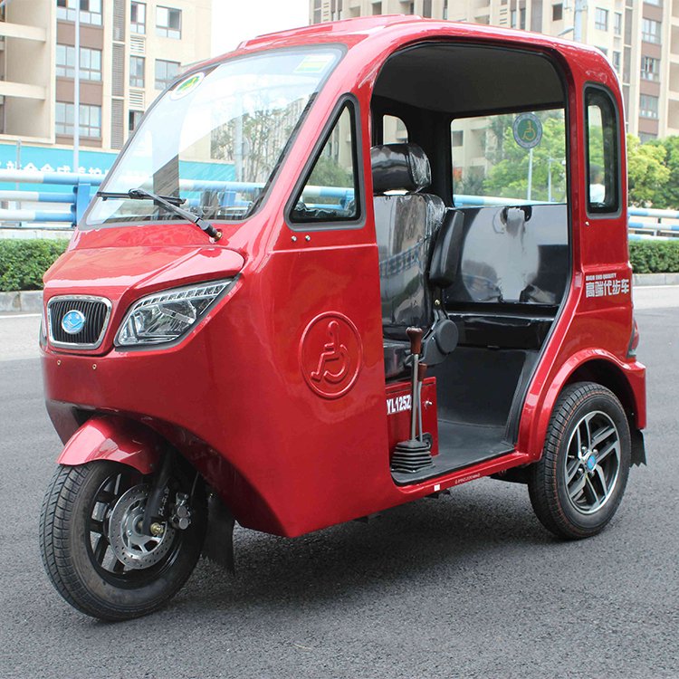 3 Wheels Tricycle Petrol Engine Disabled Tricycle Passenger Gasoline Tricycle with Cabin