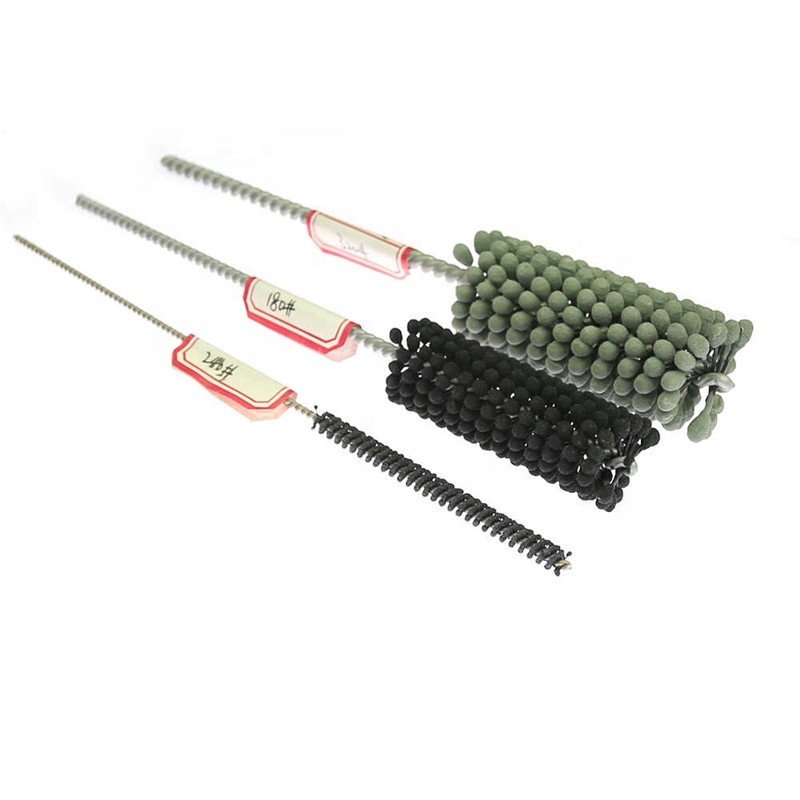 Deburring Abrasive Brush Silicon Carbide Ball Cylinder Tube Honing Brush Aluminum Oxide Brushes for Polishing Edge Blending