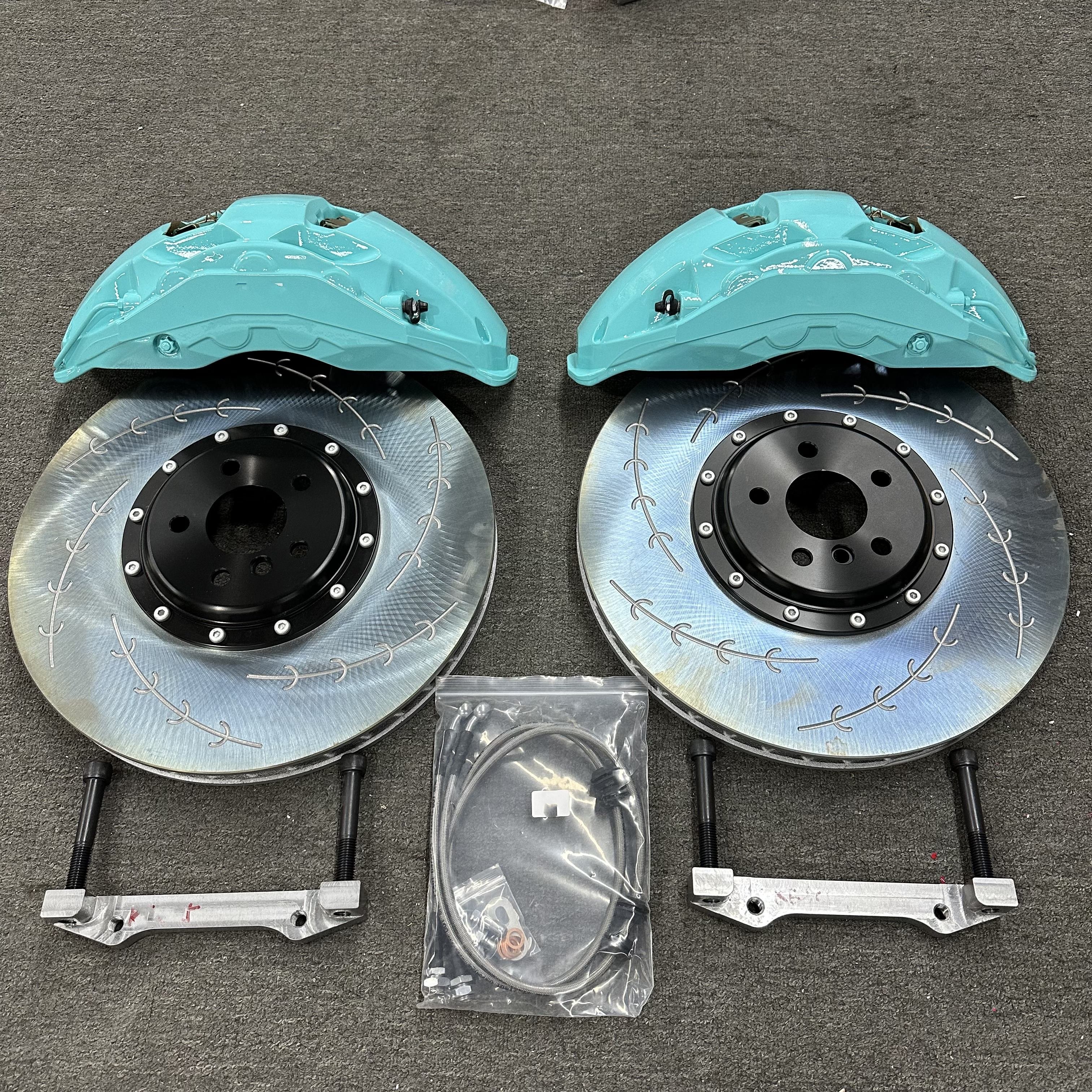 Universal Auto Brake Kit Big Brake System 6 Pot Brake Calipers for Land Rover Civic Toyota Tesla