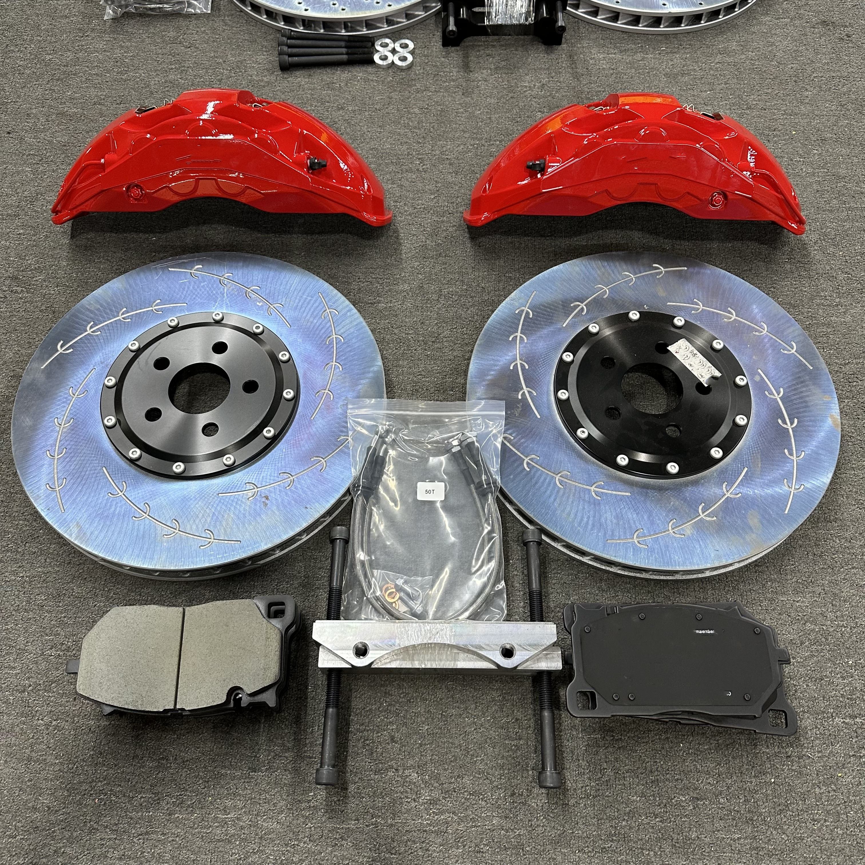 Universal Auto Brake Kit Big Brake System 6 Pot Brake Calipers for Land Rover Civic Toyota Tesla