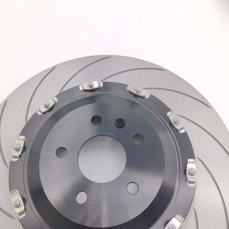 Jekit Front Brake Discs 370x34 with Floating Aluminum Center Bell Iron Material for Audi RS3 Limousine
