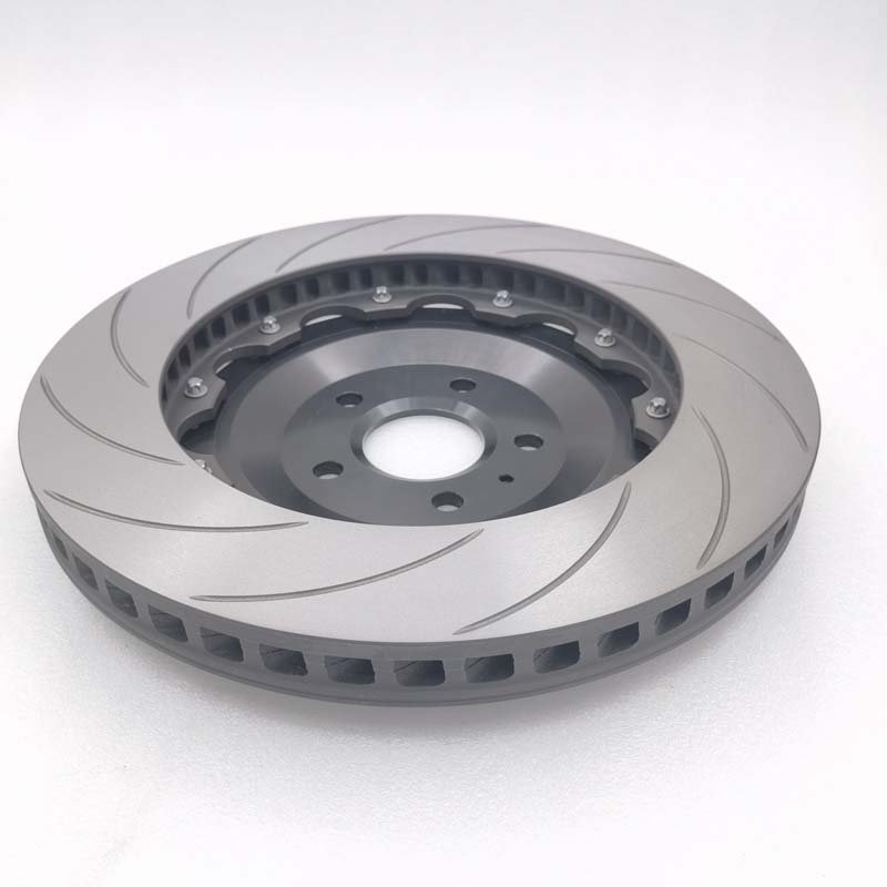 Jekit Front Brake Discs 370x34 with Floating Aluminum Center Bell Iron Material for Audi RS3 Limousine