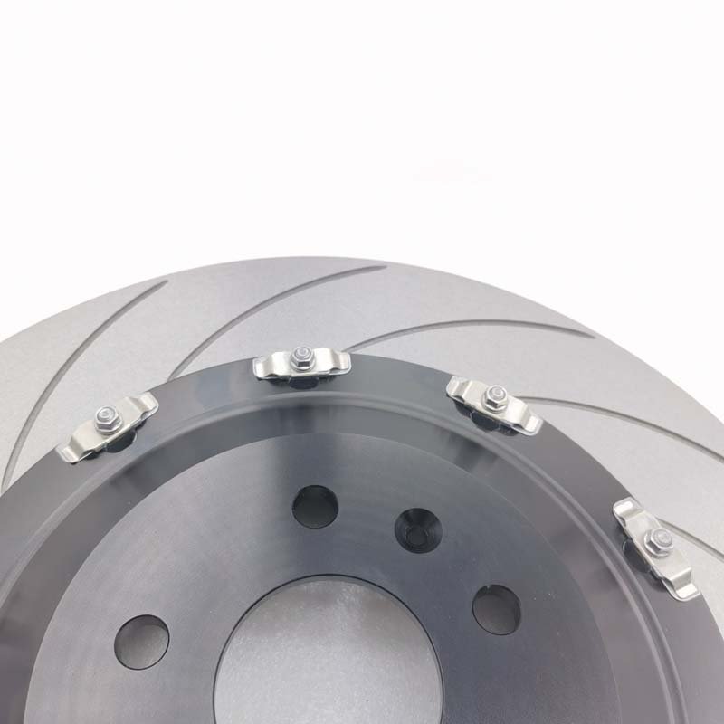 Jekit Front Brake Discs 370x34 with Floating Aluminum Center Bell Iron Material for Audi RS3 Limousine