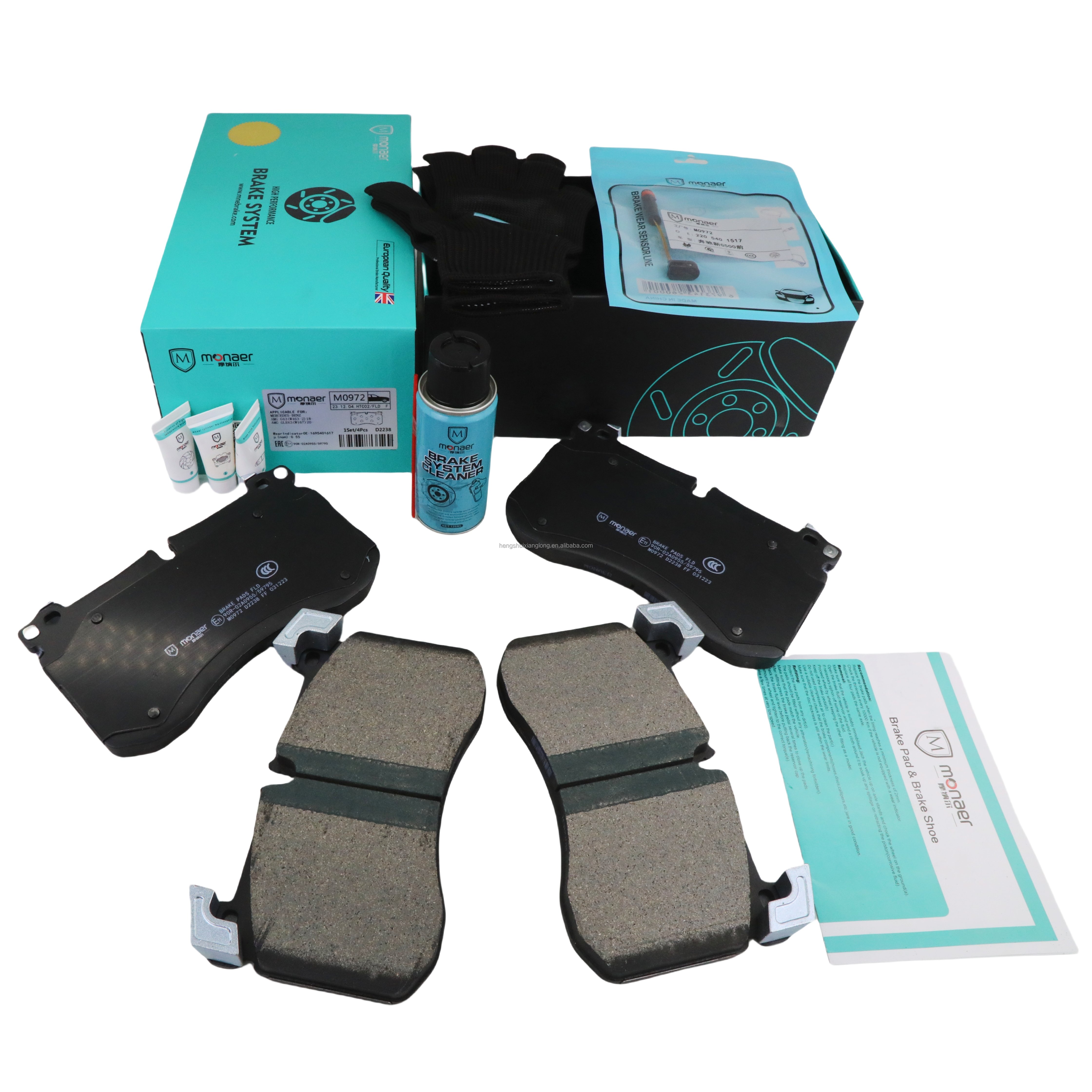 D2238 Monaer Ceramic Brake Pads for MERCEDES-BENZ G500 High Quality No Noise, Low Dust Brake Pad