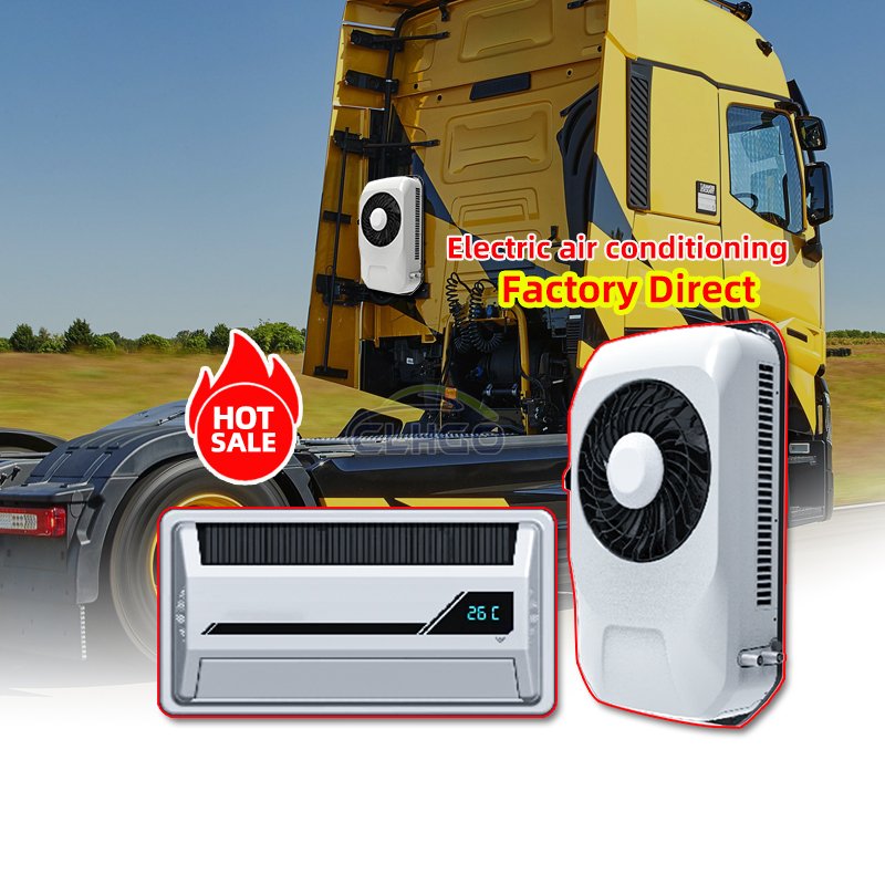 12/24 Volt air Compressor Electric air Conditioner Parking Cooler Auto AC Evaporator for RV Car