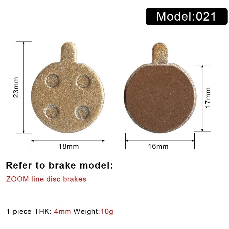 Riderace MTB Bike Hydraulic Disc Brake Pads Semi-Metallic for SHIMANO AVID HAYES Magura Organic Resin Bicycle Disc Brake Pads
