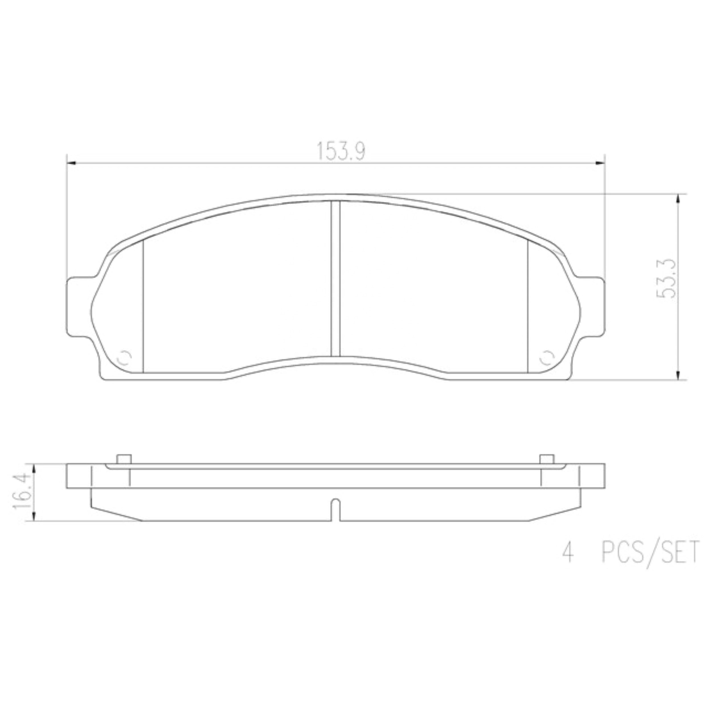 High Performance Factory Auto Parts Brake Pads (Pastillas De Freno) OEM Disc D833/D913/wva 25068 Is Front Axle Brake for FORD