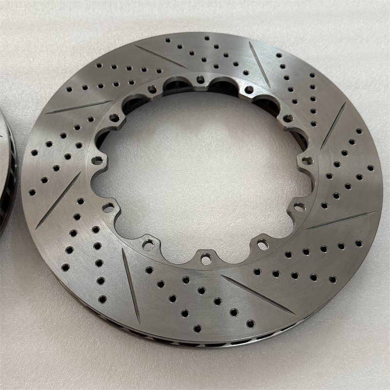 Jekit Auto Drilled Slot Brake Discs Front 400x38 mm and Rear 356x22 mm for Audi S6 Toyota Lexus Models Including Land Cruiser
