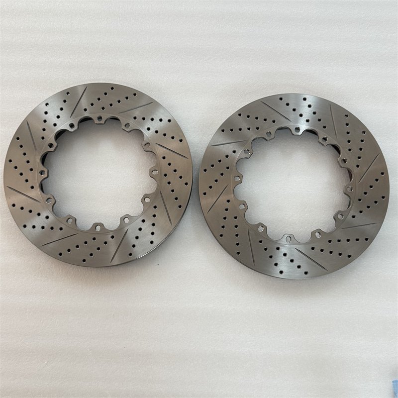 Jekit Auto Drilled Slot Brake Discs Front 400x38 mm and Rear 356x22 mm for Audi S6 Toyota Lexus Models Including Land Cruiser