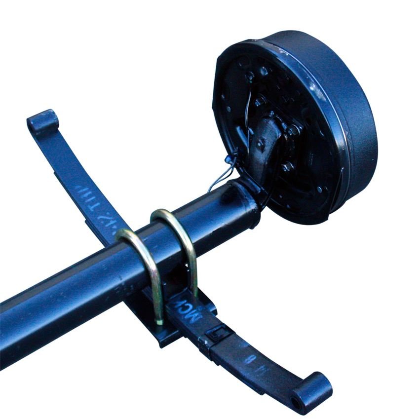 High-Quality 3500Lb10" 5 Bolt 4.5" Electric Brake Drum L68149 L44649 Taper Roller Bearing Drop Trailer Axle with Trailer Parts