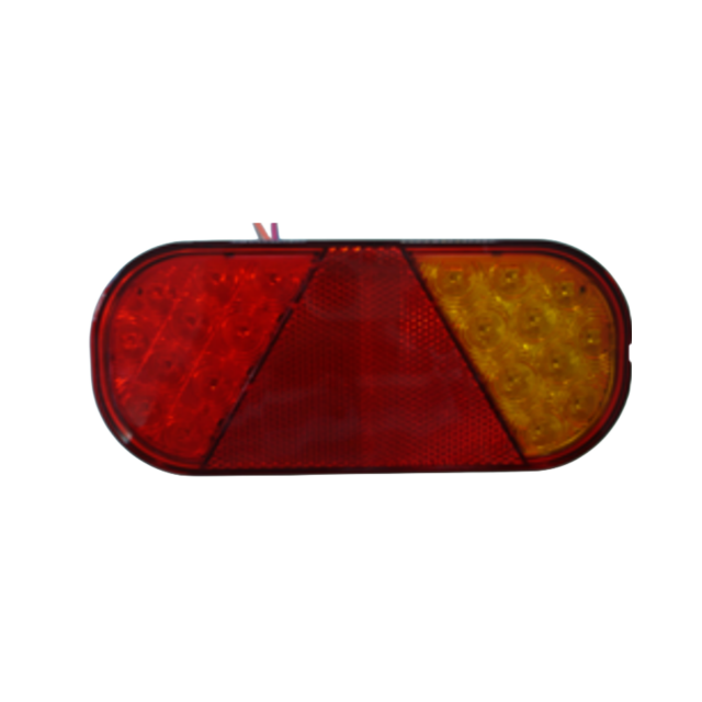 E-MARK Australian Style 12V/24V 10 LED Rear Tail Brake Lamp Taillight Car Trailer Caravan 160*80mm Red Yellow