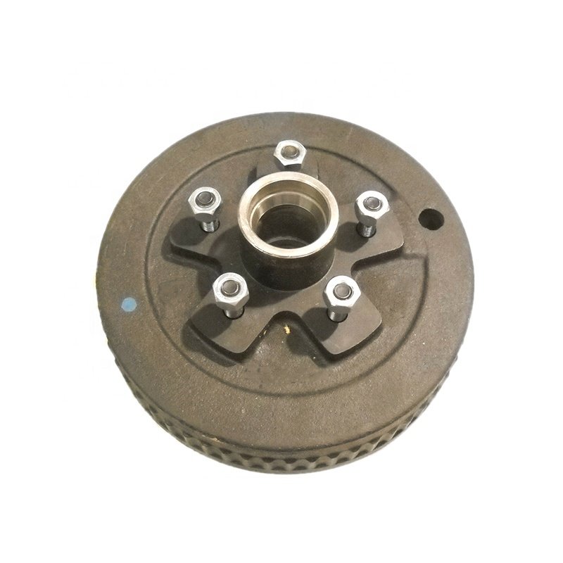Trailer Parts Kit 5x4.75 Inch 3500 Lbs Drum Brake Assembly W/10" Left Hand Electric Backing Plate Trailer Axle Brake