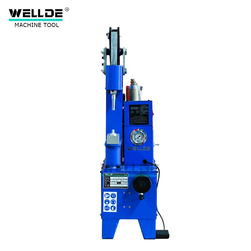 China WELLDE Factory Brake Shoe Riveting Machine Brake Lining Rivet Machine for Sale