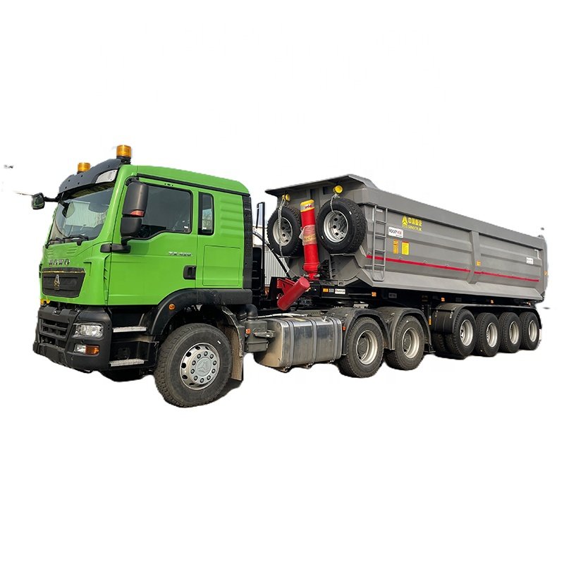 33cbm Hydraulic Cylinder 4 Axles U Type Coal Sand Stone Transport Dump Truck Tippers Trailer