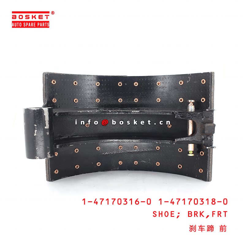 1-47170316-0 1-47170318-0 Front Brake Shoe 1471703160 1471703180 Suitable for ISUZU CXZ51K 6WF1