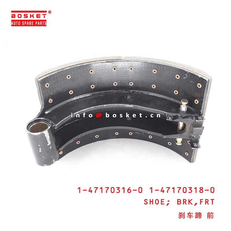 1-47170316-0 1-47170318-0 Front Brake Shoe 1471703160 1471703180 Suitable for ISUZU CXZ51K 6WF1