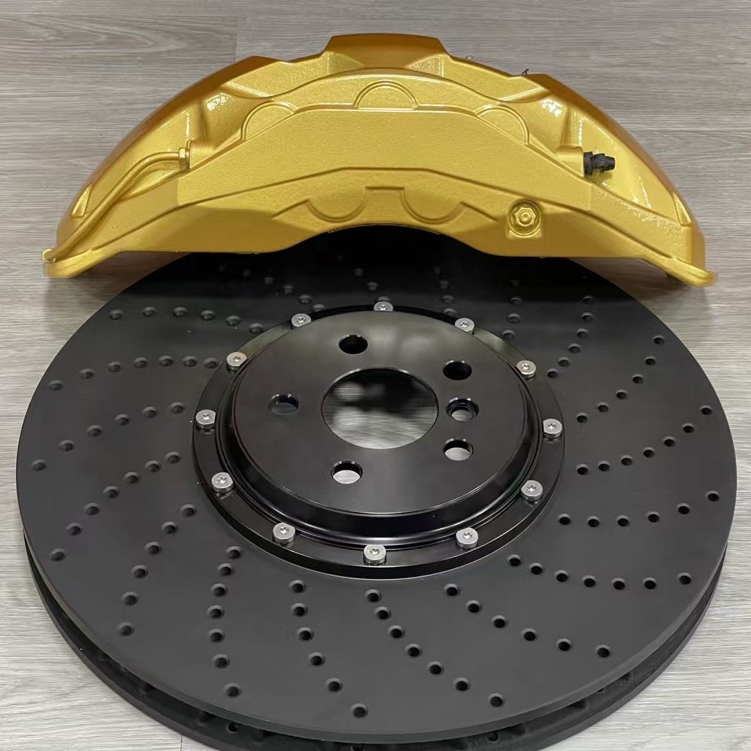 Big Brake Kit 10 Piston Brake Caliper and 420mm Carbon Ceramic Brake Black Disc,Spare Parts Car Accessories for X5 X6 Q7 Series