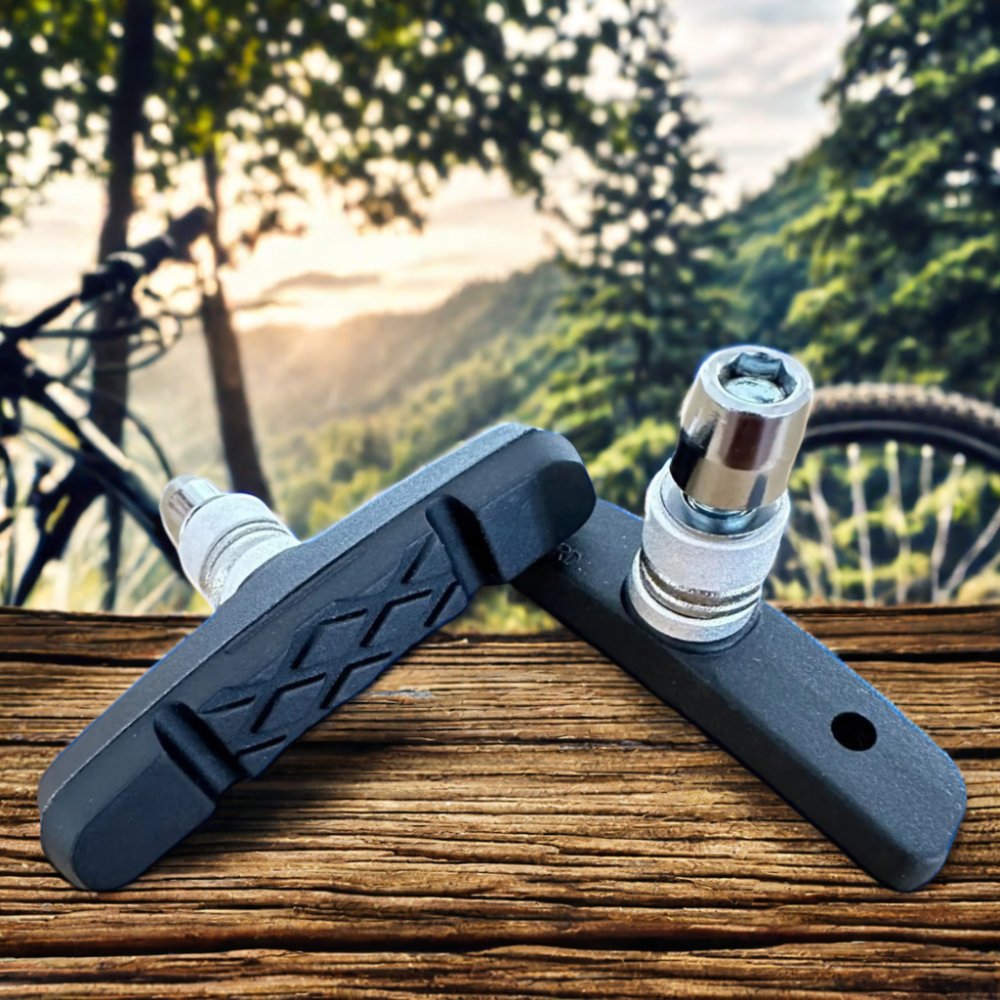 MTB Road Bicycle V Brake Pads with Steel Rubber Components Hydraulic Disc Brake System for BMX Use Including Shoes Levers Rotor