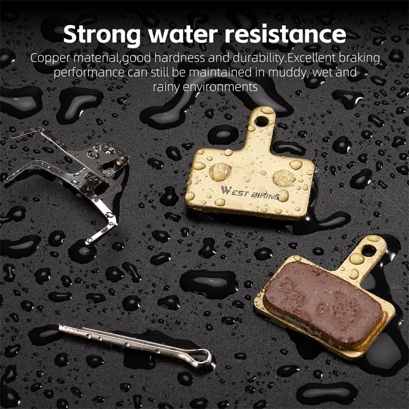 WEST BIKING New Copper Bicycle Brake Pads Mtb Bike Brake Discs Multiple Models 22.Mm to 34.2Mm Bicycle Disk Brake Pads E Bike