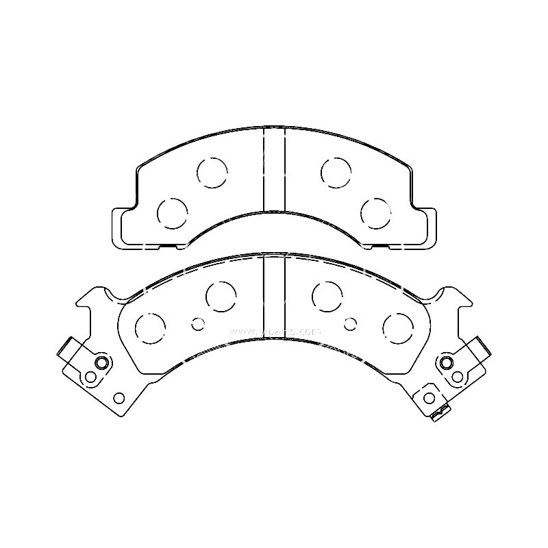 SDCX D675 Ceramic Factory Chamfered One-Hand Supply High Quality Brake Shoe for Different Countries Brake Pad Car Brand