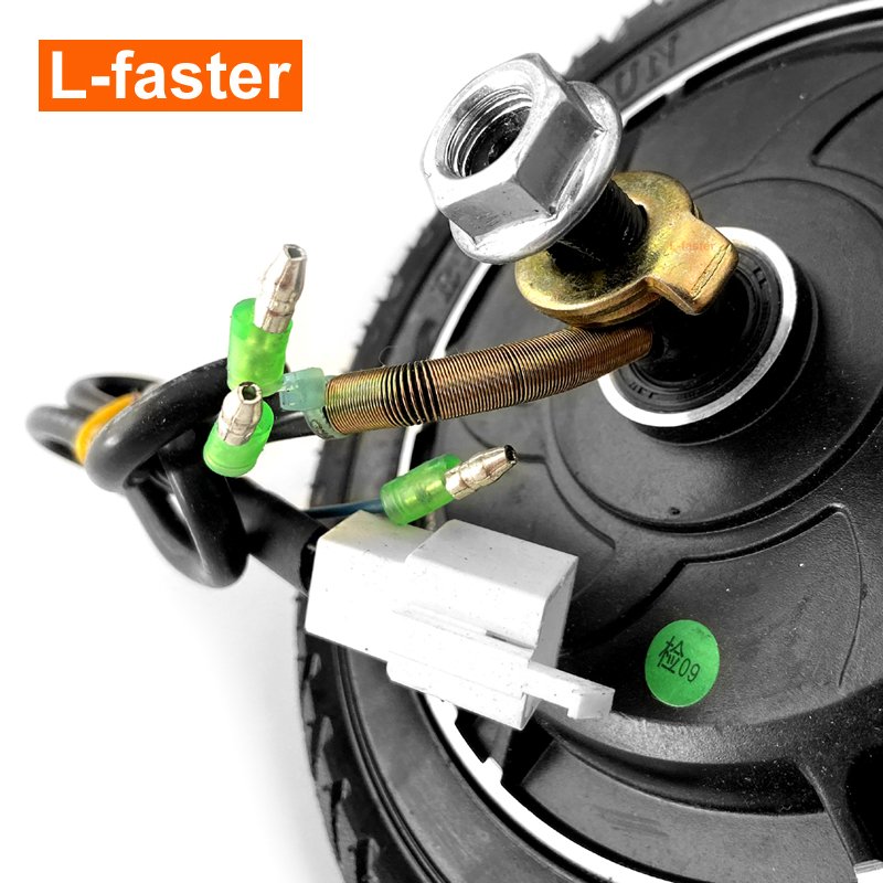 L-faster Diy 8 Inch 350W Electric Kick Scooter Drum Brake Brushless Hub Motor Wheel Kit