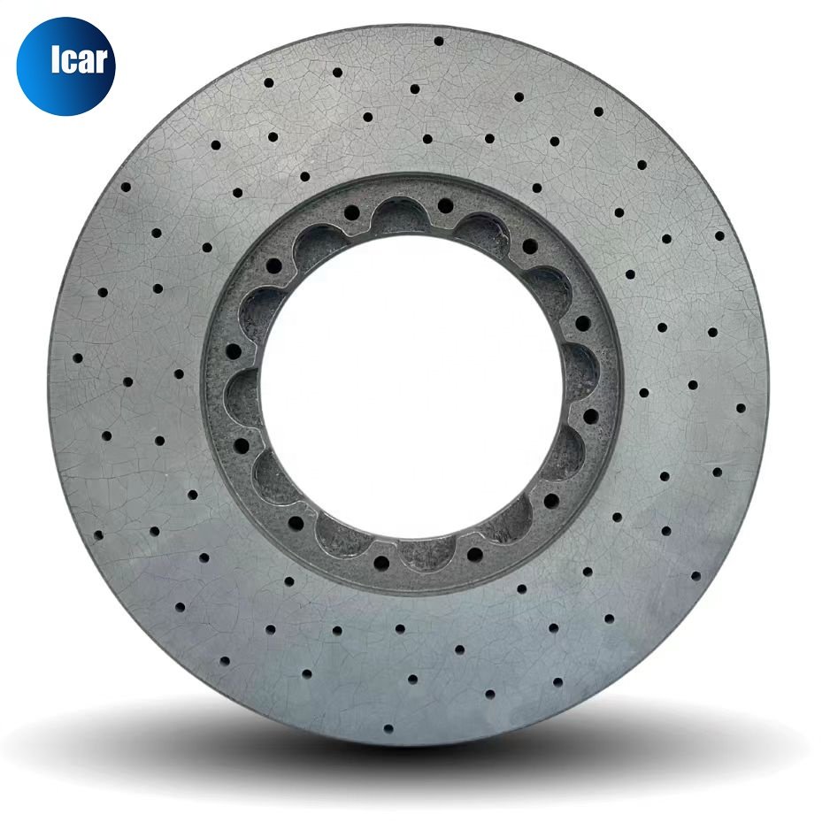 Icar Carbon Ceramic Brake Disc 350*32mm 2-piece Brake Disc Floating Front for Honda Civic Type R FK2/FK8/FL5 OE#45251TV8E02