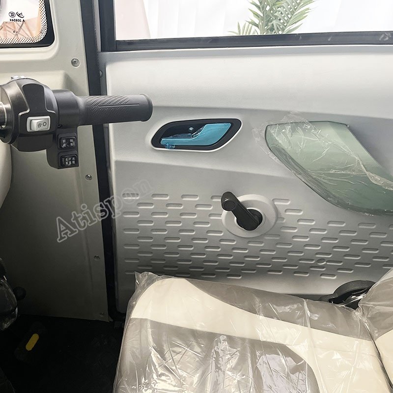 Atispon 3 Wheel Taxi Motorcycle Enclosed Electric Tricycle 3/4 Person Enclosed Scooter