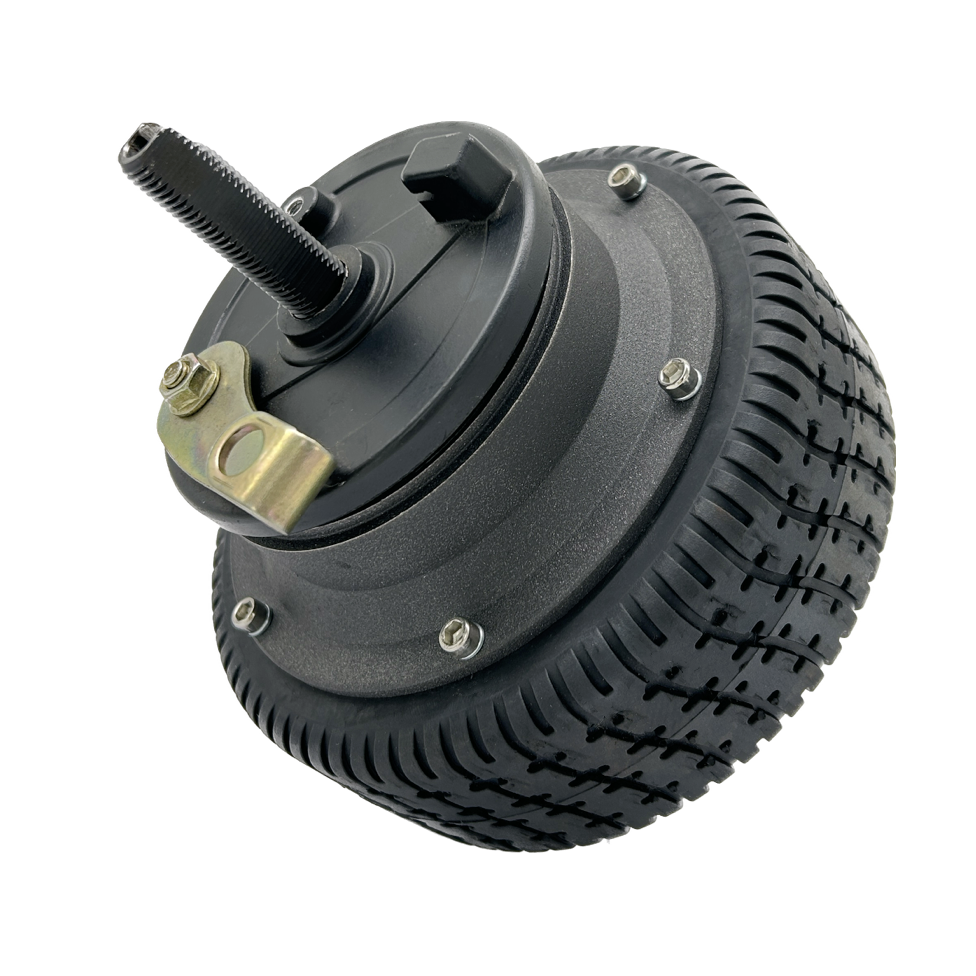 48v Low Speed High Torque Dual Shaft Brushless 6 Inch Gear Hub Motor Kit for Scooter Robot Wheelchair Hub Motor with Drum Brake