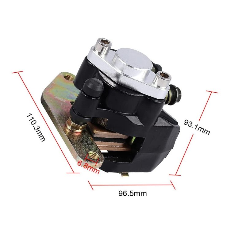 Rear Brake Caliper for Yamaha Banshee YFZ350 Wolverine YFM350 Blaster YFS200 Pads 1UY-2580W-01-00