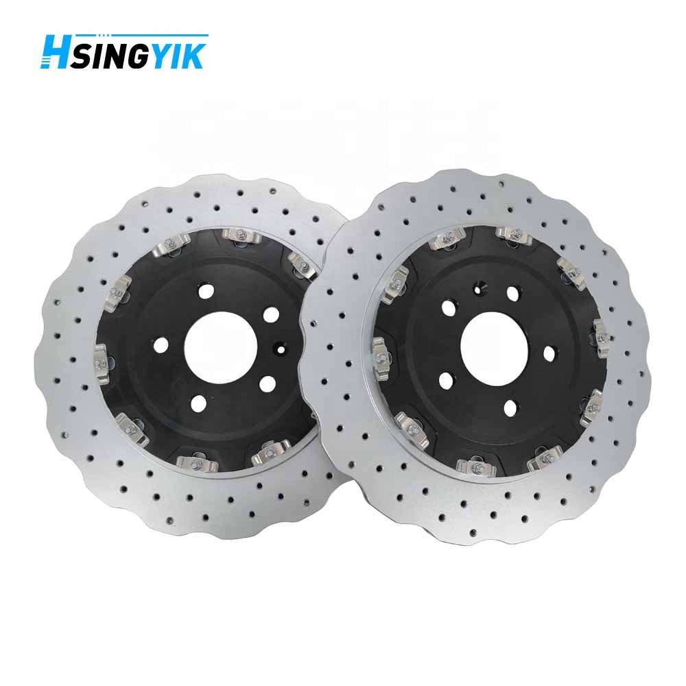 Hsingyik 4G8615601E 4G8615601 Rear Brake Disc Rotor for Audi RS7 4G8 Floating Wave Design