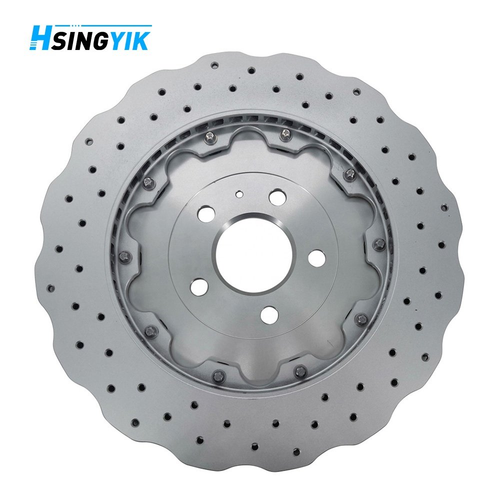 Hsingyik 4G8615601E 4G8615601 Rear Brake Disc Rotor for Audi RS7 4G8 Floating Wave Design