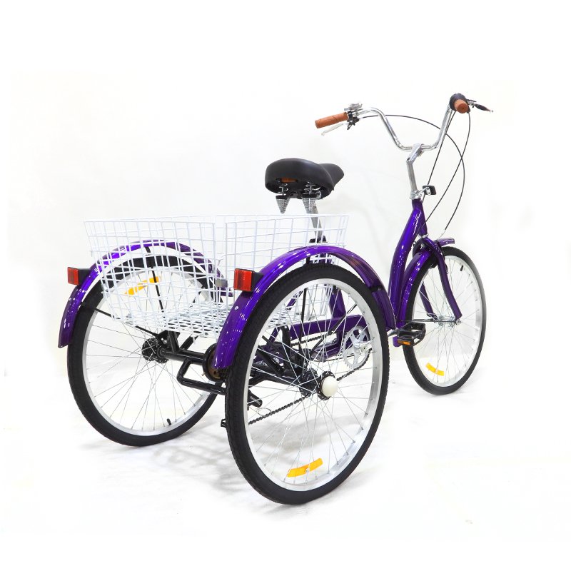 Pedicab Tricycle Velo Tricycle Bicicleta Triciclo Adulto 3 Wheeler Bikes for Adults Tricycles for Adults 26inch