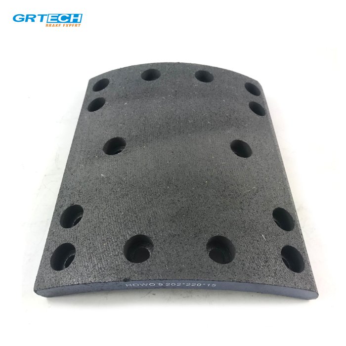 14 Holes Auto Brake System Heavy Duty Truck Brake Parts Drum Brake Lining for Howo
