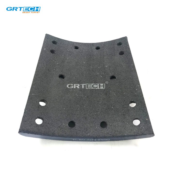14 Holes Auto Brake System Heavy Duty Truck Brake Parts Drum Brake Lining for Howo