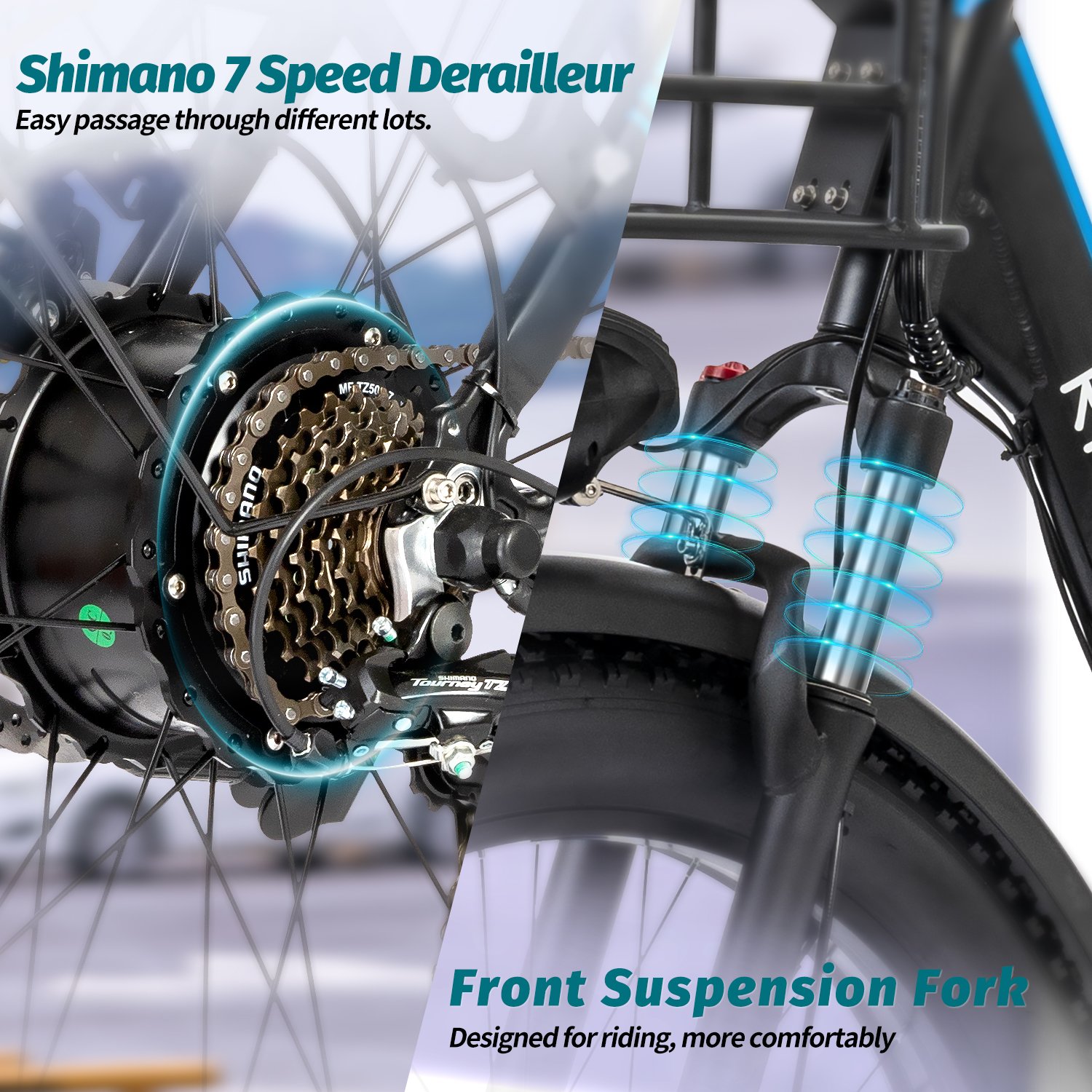 Fat Tire Electric Bikes for Off-road Electric Mountain Bike 1500W 48V 20Ah Fat Tire 26inch Mountain Ebi