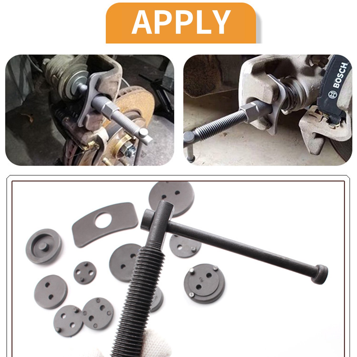Disc Brake Caliper Adjustment Wrench Brake Pad Disassembly and Assembly Tool