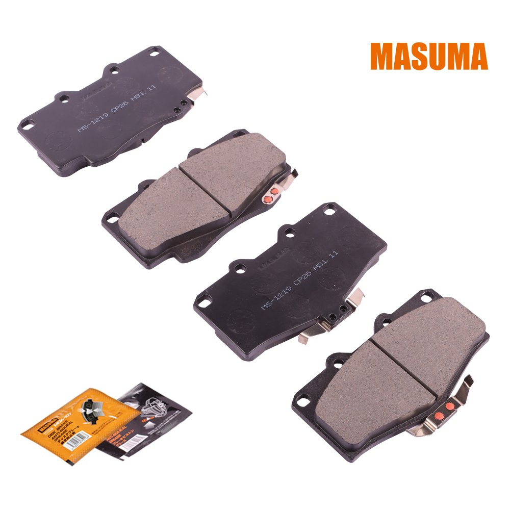 MS-1219 MASUMA Manufacturer Auto Parts Semi Metallic Pair Set Brake Pads 04491-35170 04491-35171 for TOYOTA HILUX SURF