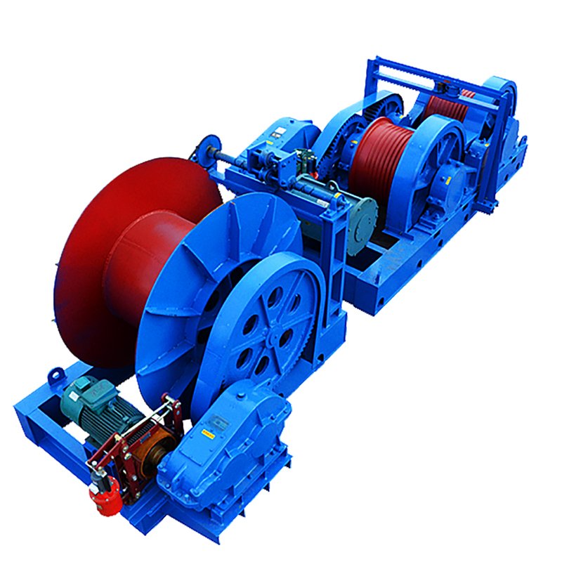Electric Cable Pulling Winch Machine Disk Type Brake High Speed Double Drum Pulling Electric Winch 100ton