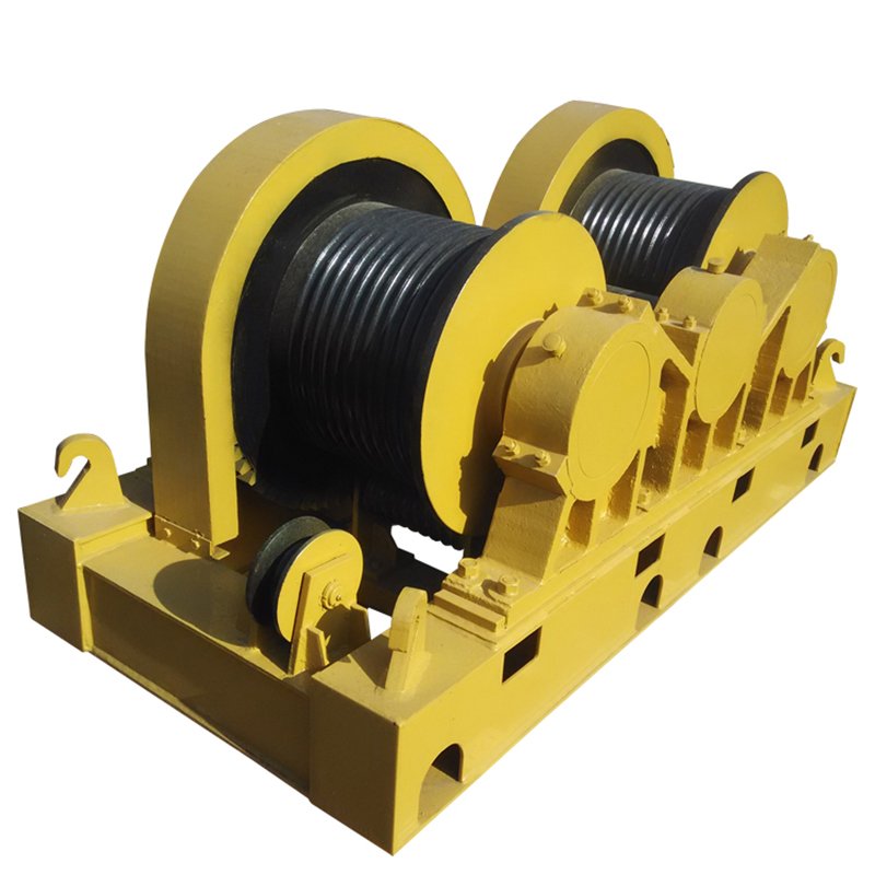 Electric Cable Pulling Winch Machine Disk Type Brake High Speed Double Drum Pulling Electric Winch 100ton