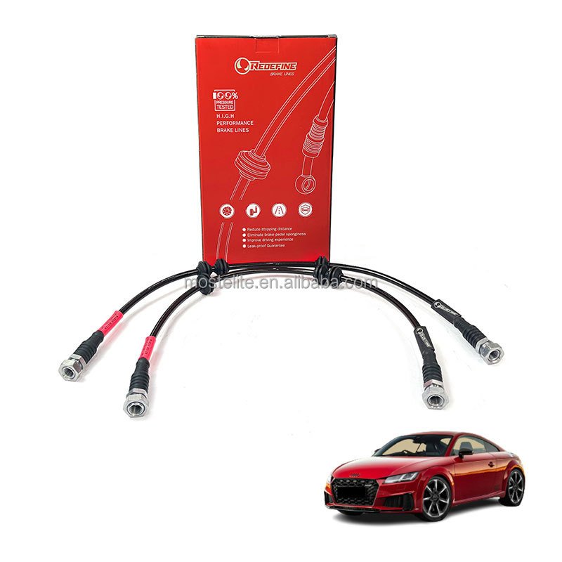 Compatible With All Brake Fluids Strong Toughness Racing Brake Hose Brake Hose for Audi Tts