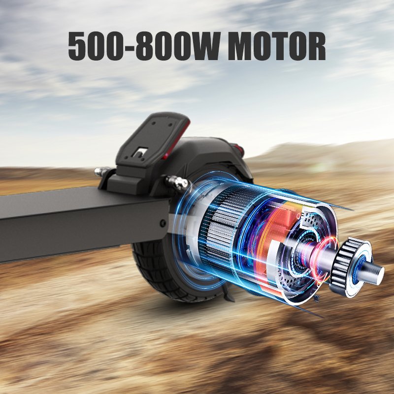 New Two Wheel Rear Drum Brake Off-road Scooter E9GS 500w Motor 10inch Big Tire Aluminum Alloy Adult Electric Mobility Scooter