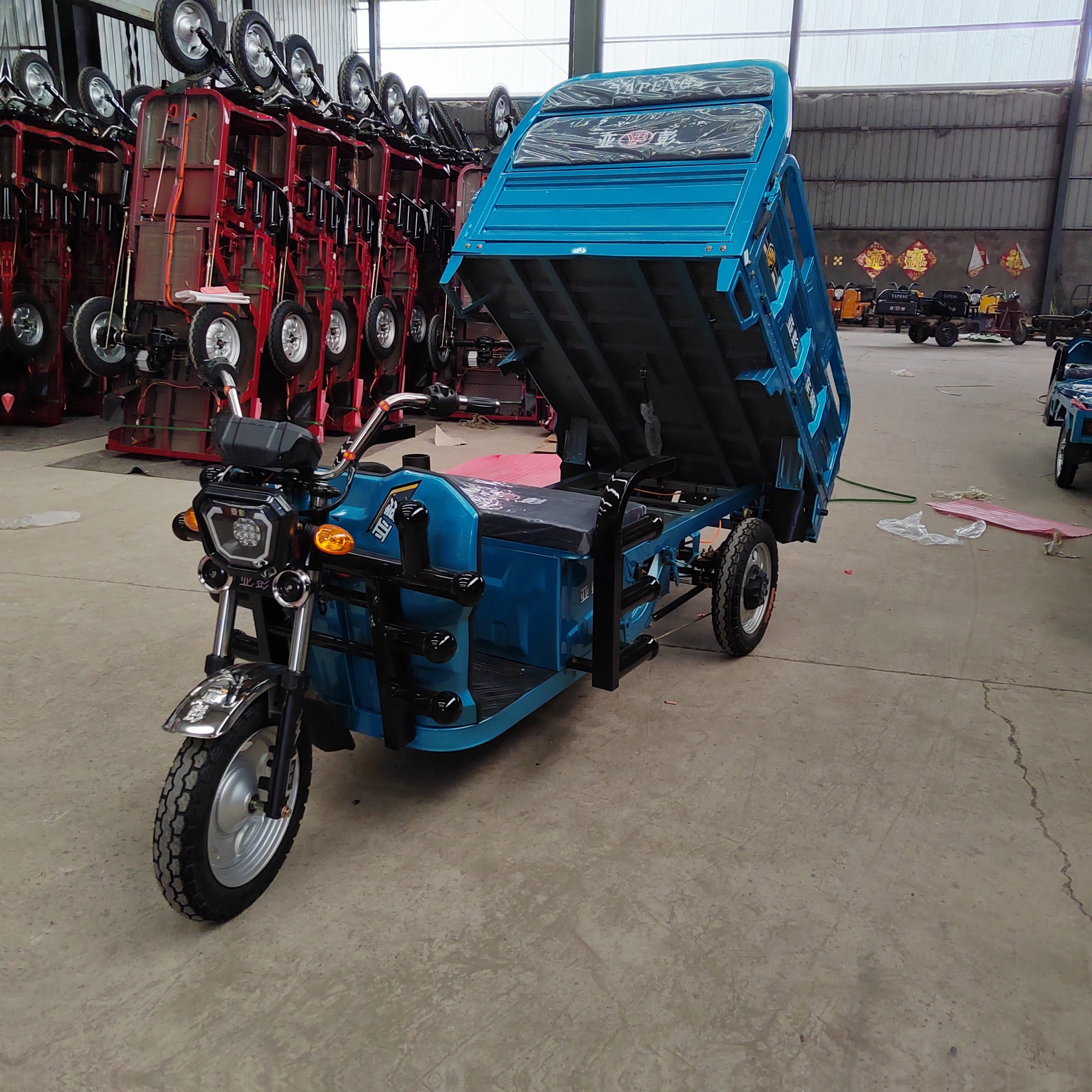 3 Wheel Cargo Tricycle Electric Tricycle Mini Dumper Electric Dump Truck
