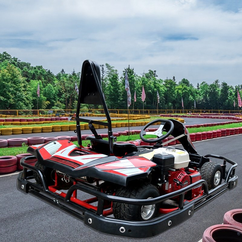 Single Seat Go-Kart Four-Stroke 200cc Engine Go Kart Kids Wholesale Racing Go Karts for Sale